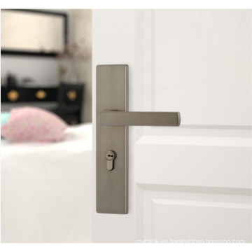 Localización de la puerta del dormitorio estadounidense al por mayor cerradura de puerta de madera simple y elegante